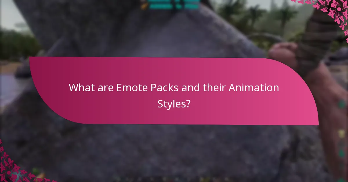 What are the Seasonal Events Related to Emote Packs?